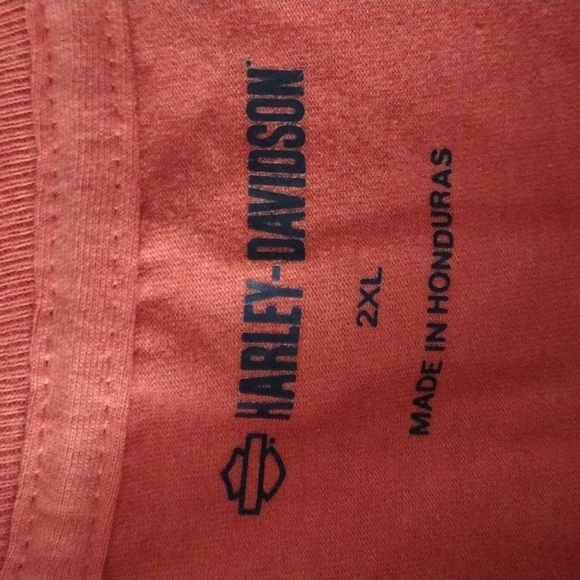 Harley-Davidson Men's Orange T-Shirt - Picture 2 of 3